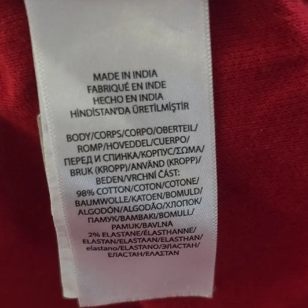 Ralph Lauren Kids Girls Red Peplum Long Sleeve Polo Top